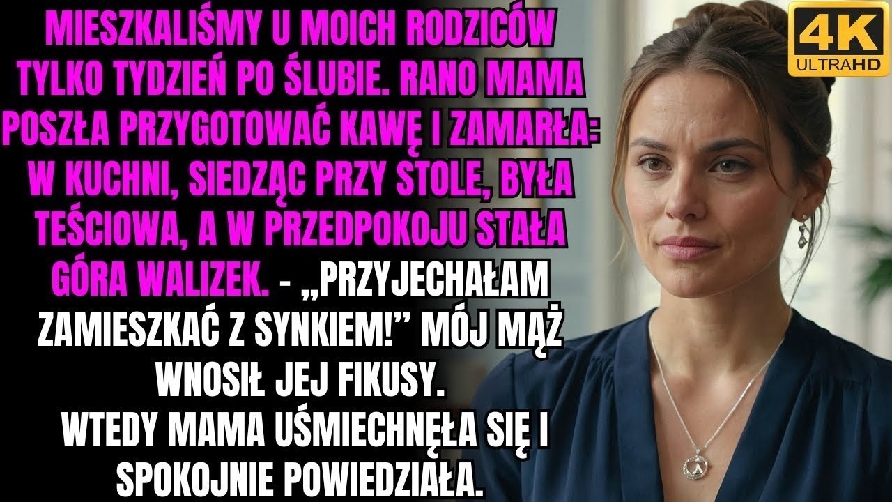 Po ślubie zamieszkaliśmy u moich rodziców  A rano zastałam teściową w kuchni z walizkami