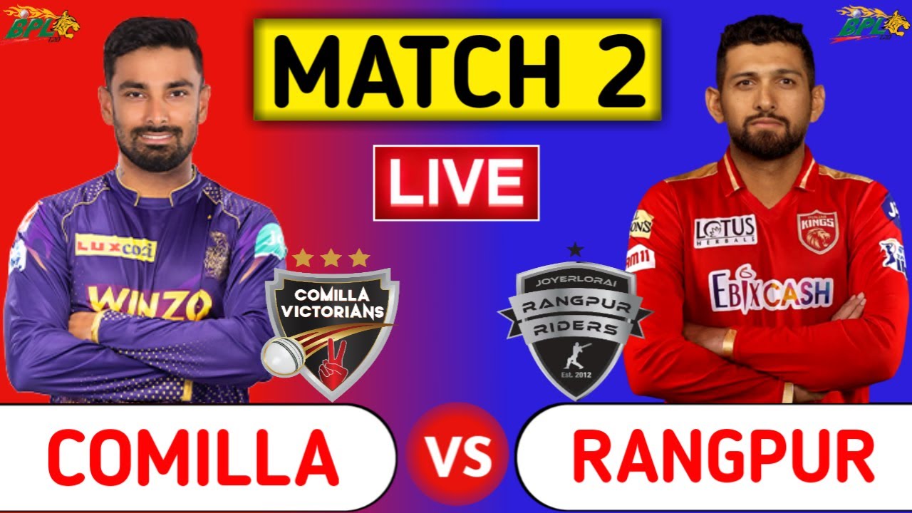Comilla Victorians Vs Rangpur Riders Live | COV vs RAN | Bangladesh Premier League