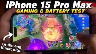 iPhone 15 Pro Max Gaming & Battery Test | Grabe ang Kunat nito!!!