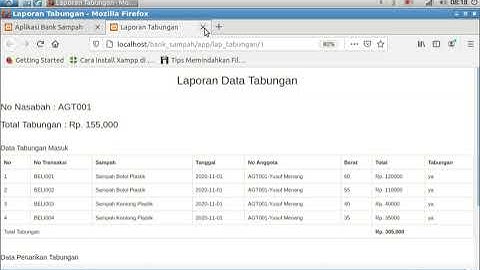 bank sampah berbasis web dengan codeigniter