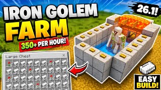 Easiest Iron Farm in Minecraft!