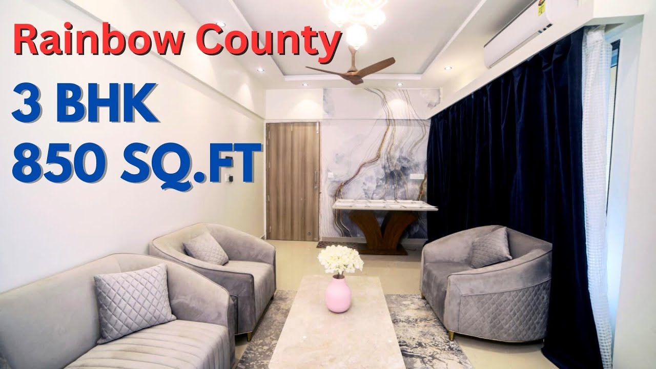 3 BHK 850 Sq. Ft. Smart Home Tour: 3 BHK Rainbow County, Panvel