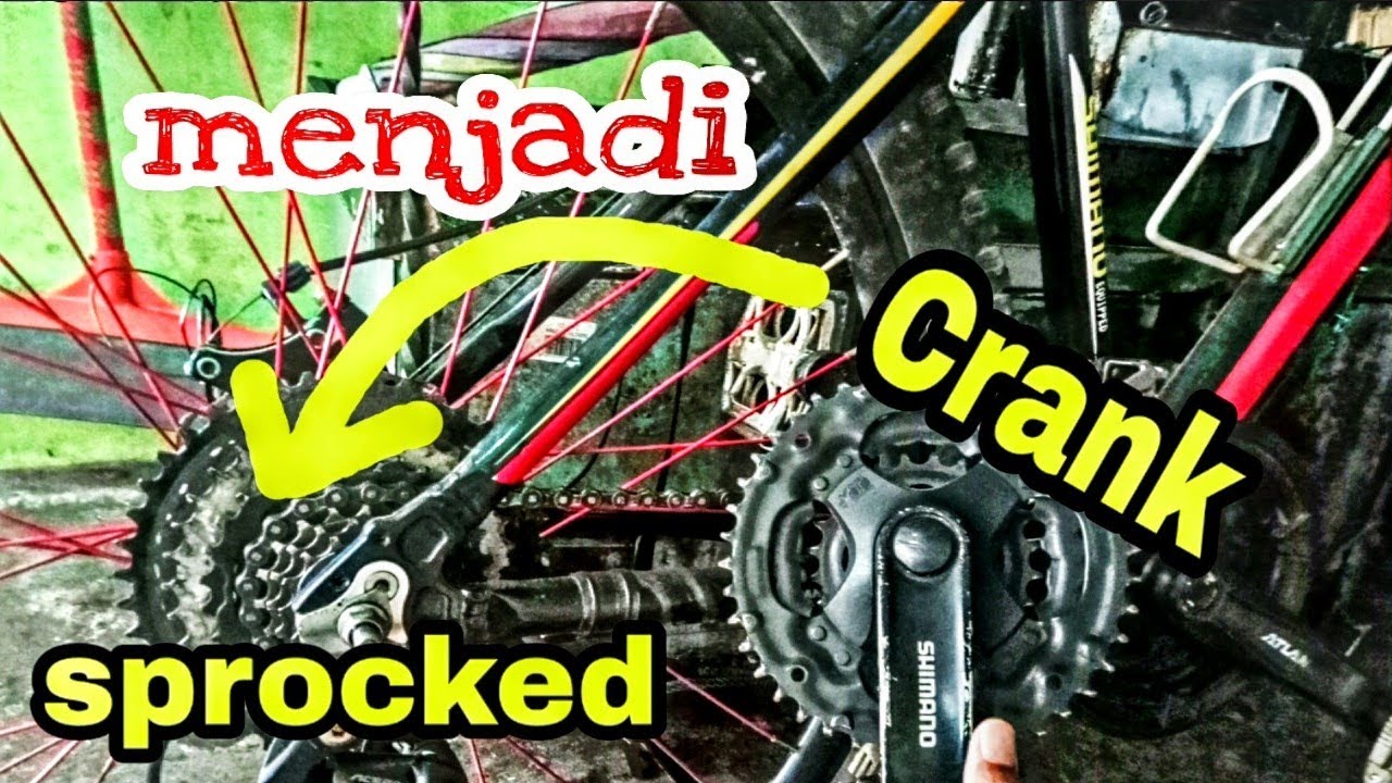 cara Upgrade sprocked  model ulir (freewheel) sepeda MTB menjadi Megarange
