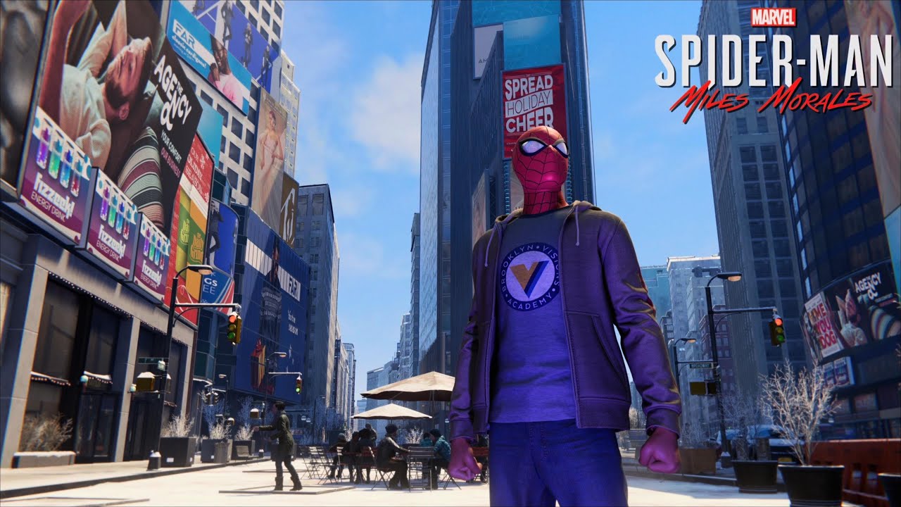 SpiderMan Miles Morales PS5 SpiderTraining Suit Stealth and