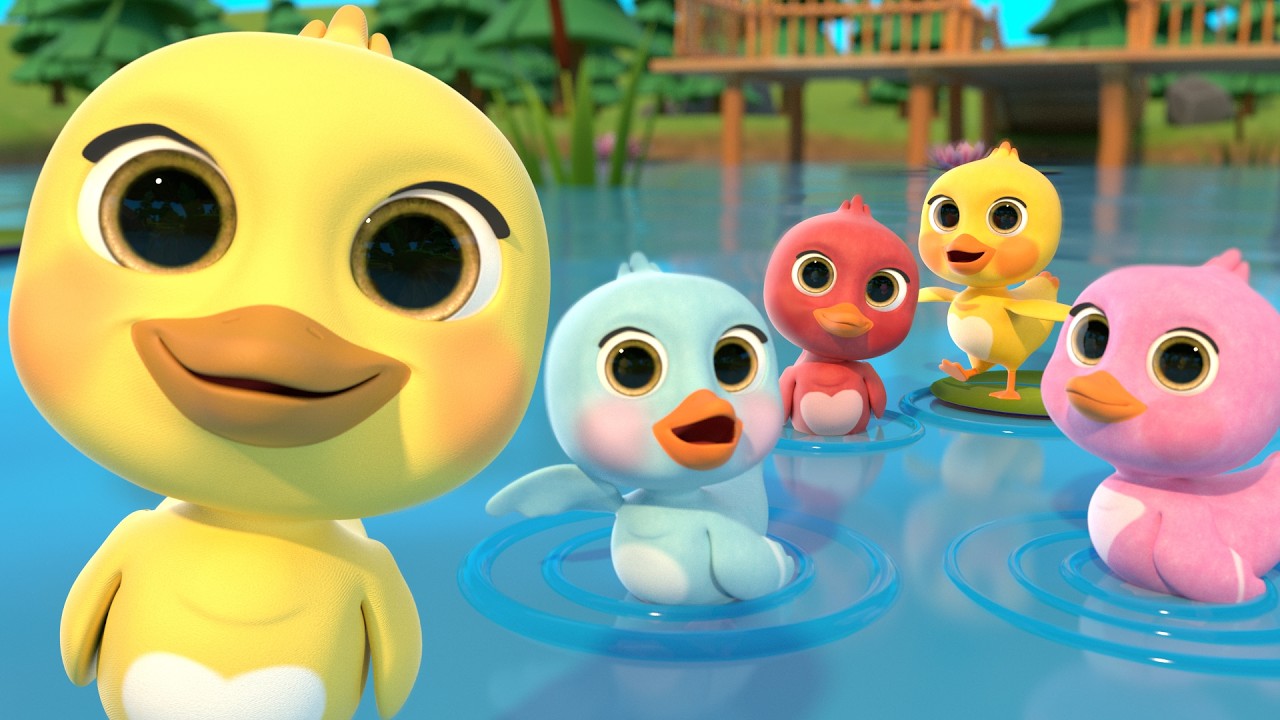 5 Patitos Arcoiris + Más Lalafun Canciones Infantiles y Música para Chicos