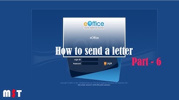 E Office part 6 (How to send a letter)