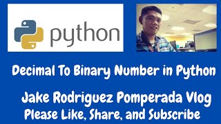Decimal To Binary Number in Python