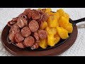 AULA 09 - COMIDAS DE BOTECO - LINGUIÇA COM MANDIOCA DE UMA FORMA DIFERENTE