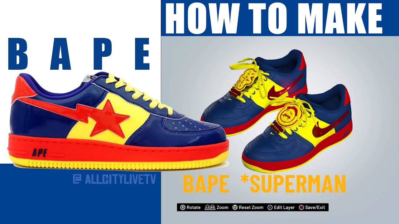 bape superman shoes