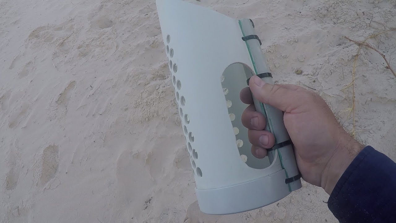 Testing Custom DIY PVC Sand Scoop - Treasure Hunting Metal Detector Minelab CTX3030 Accessories