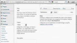 How to Add or Delete Categories In Wordpress