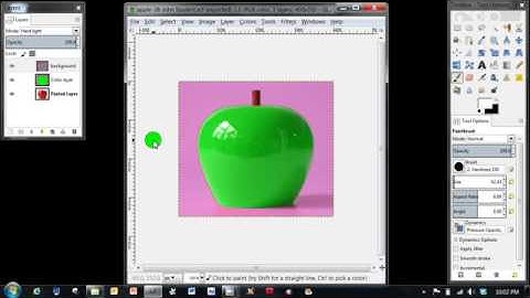 6   GIMP apple color   saving vs exporting