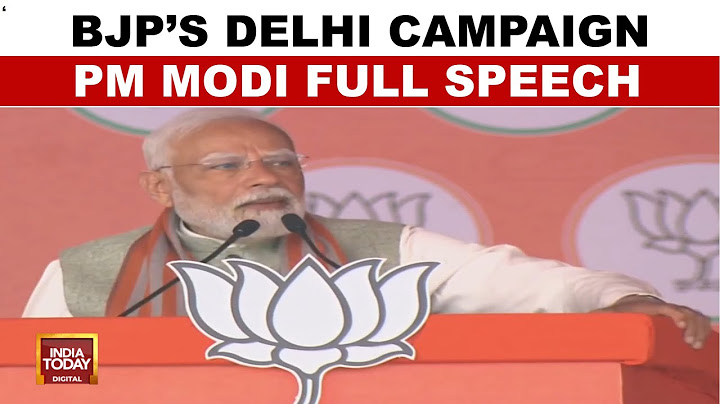Delhi Election 2025: BJP's Delhi Election Campaign | PM Modi Full Speech | India Today News