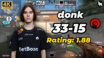 🔥donk (33-15) vs tN1R (Overpass) | FACEIT avg. 3880 Elo | Oct 13, 2025 #cs2 #donk