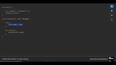 This keyword in kotlin