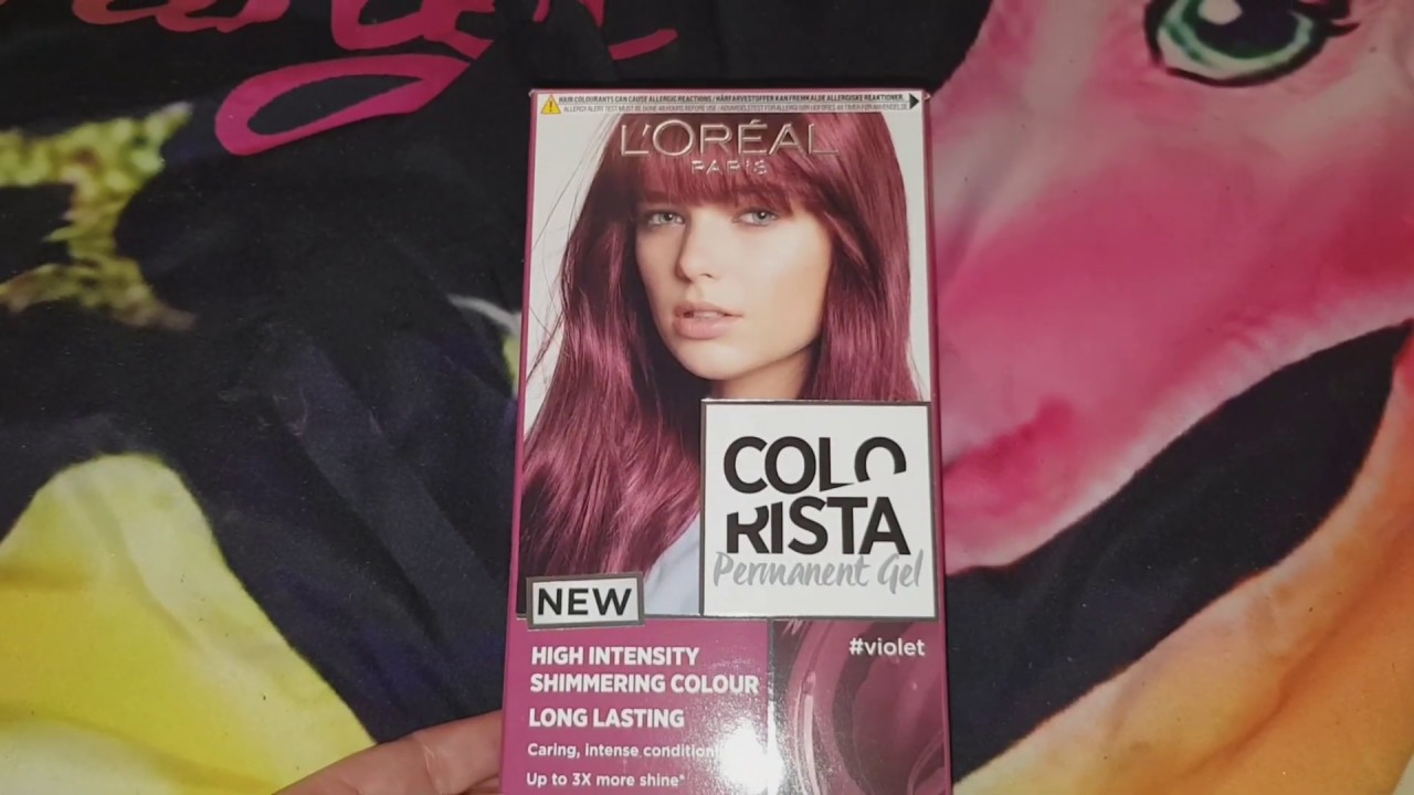 L Oreal Colorista Permanent Gel Violet Review Youtube
