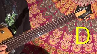 dadgad guitar tuner - kashmir tuning