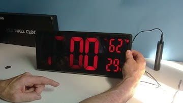 Digital Clock Large Display, Yaboodn Large Digital Wall Clock review