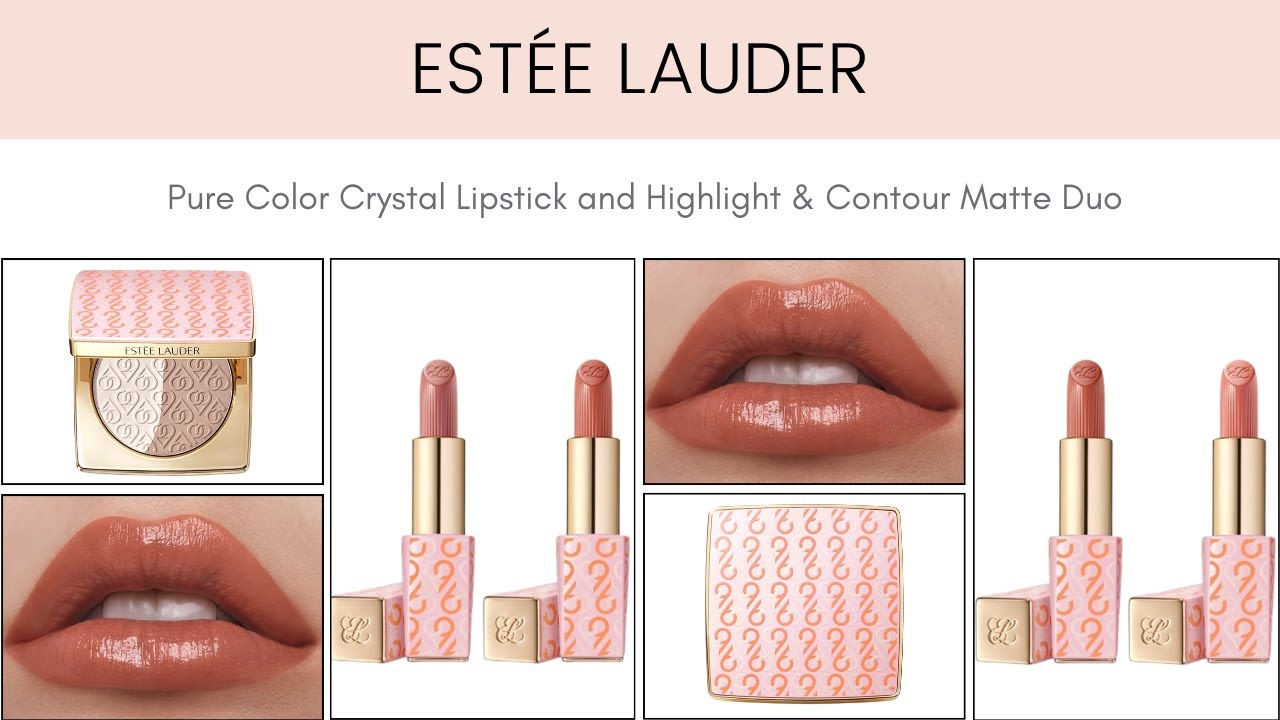 Estée Lauder LE Pure Color Crystal Lipstick and Highlight