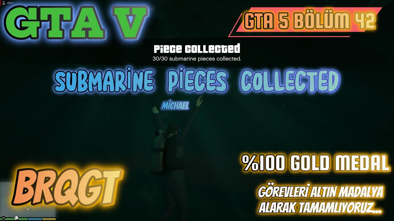 GTA 5 B L M 42 Submarine Pieces Collected Denizalt Par Alar 