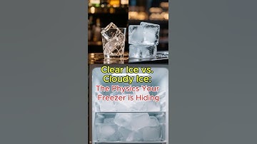 Clear Ice vs. Cloudy Ice: The Physics Your Freezer is Hiding #shorts #science #physics #education