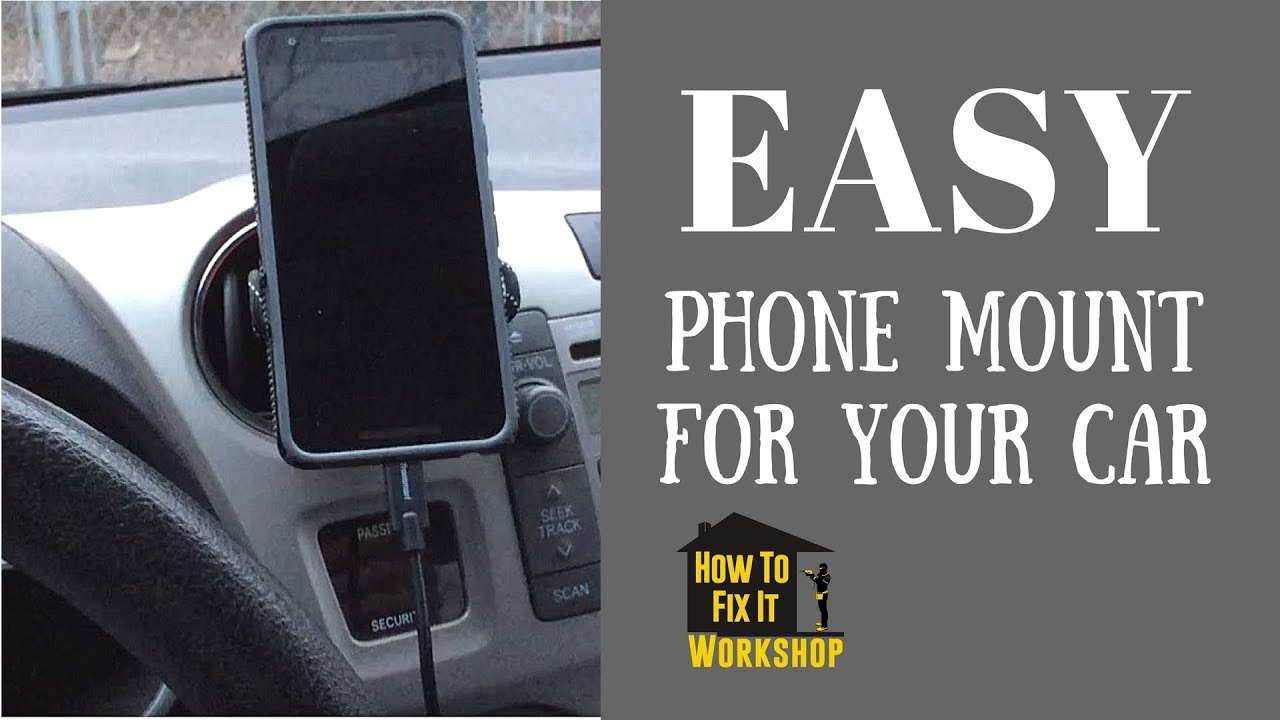 DIY Easy Phone Mount for your car 