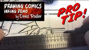 Pro Tip! - Dip Pen & Ruler Technique / Technique plume & règle