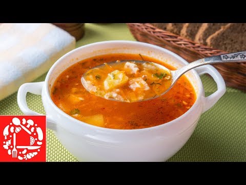 Мой любимый рецепт супа! Простой томатный Суп с Курицей и Рисом