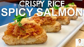 Crispy Rice Spicy Salmon | Gourmet Sushi on the Cheap