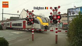 Railroad crossings around the world "Part 5" #railroadcrossing #train #world 5 Railway Crossings Around The World Part 2