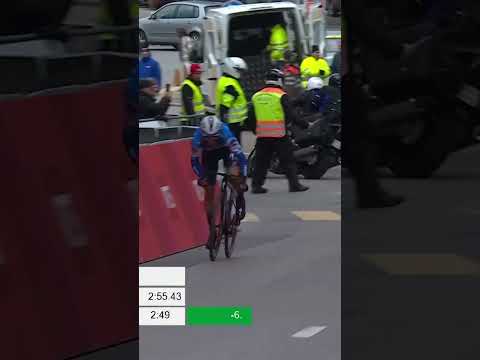 💪💪  Julian Alaphilippe a montré les crocs lors son arrivée ! #shorts #cycling #TourdeRomandie