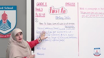 Class 10  - English  - Unit 4 - Lecture 52 - First Aid - 04 - Allied Schools
