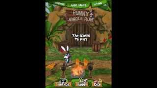 ipad game review :  bunny jungle run gameplay screenshot 2