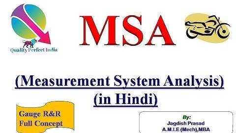 MSA (Measurement System Analysis) In Hindi