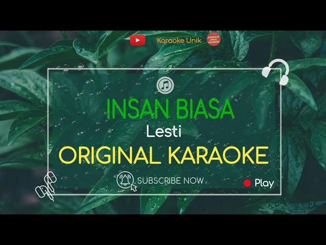 Insan Biasa Karaoke - Lesti class=