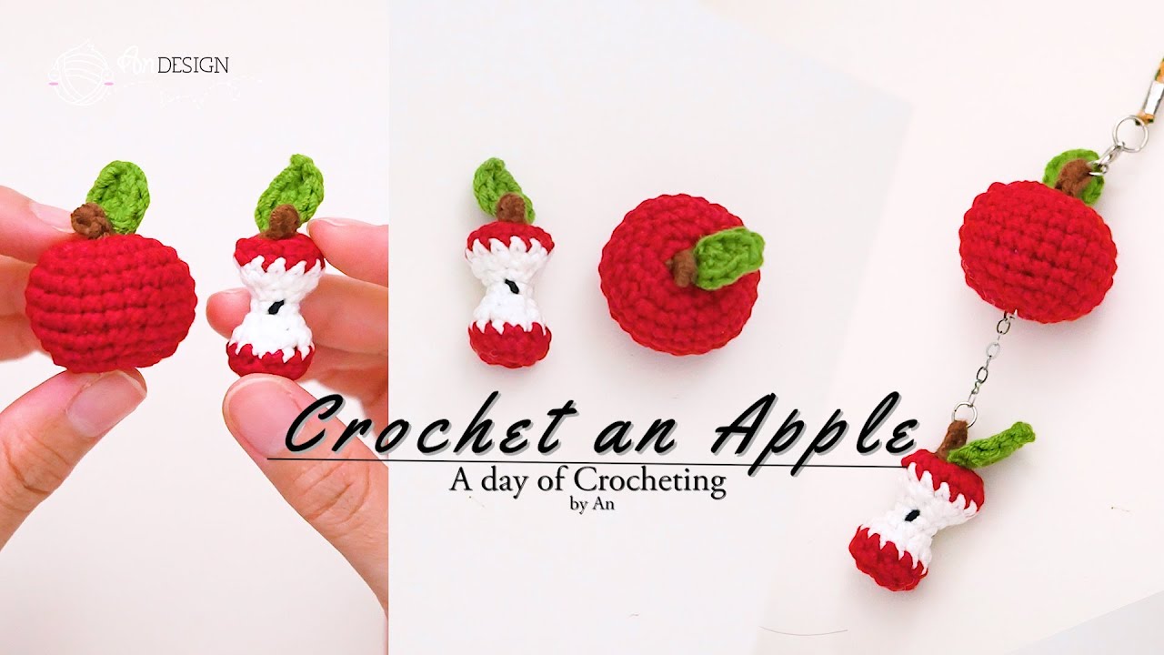 How to crochet  | Apple Charm  | 白雪公主吃了苹果