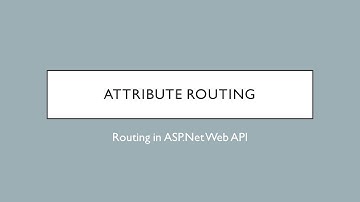 15 - Attribute Routing | ASP.Net Web API