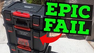 Epic Fail!  Craftsman Tradestack is a Train Wreck Waiting to Happen!  (Versastack & Tstak problems)