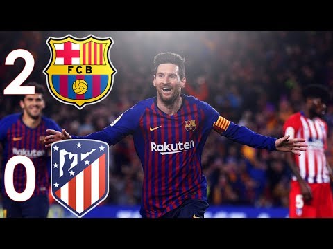Barcelona Vs Atletico Madrid 2-0 With Ray Hudson Commentary │ 2019 HD