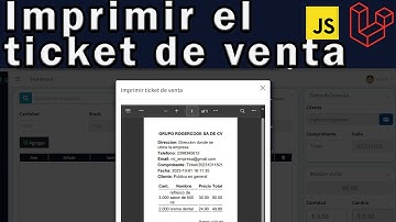 Imprimir ticket de venta en el sistema de punto de venta con Laravel 10.