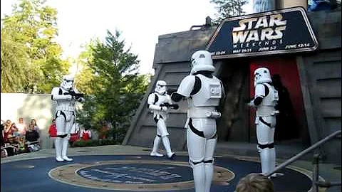 Vader and Storm Troopers Dance Back Street Boys: Star Wars Weekends 2009