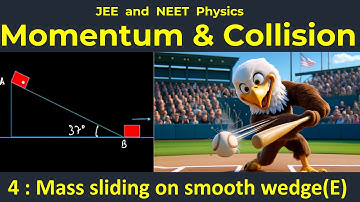 4.Block sliding on smooth wedge(E) | IIT  JEE Physics