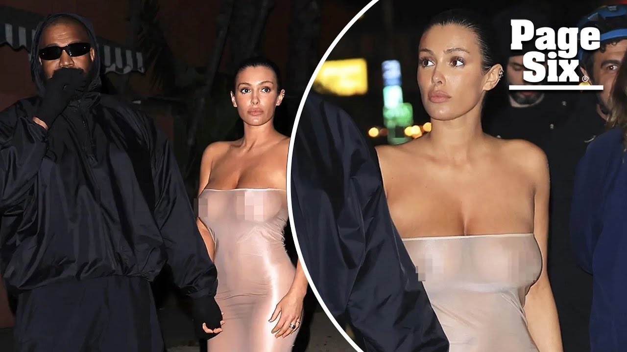 Bianca Censori wears completely sheer tube dress and knee-high stockings for Kanye West outing Bianca Censori wears completely sheer tube dress and knee-high stockings for Kanye West outing