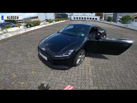 AUDI TT 45 2021 POV on German Autobahn cool car