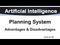 Lec-49 | Advantages & Disadvantages of Planning System in AI | AI Tutorial in English