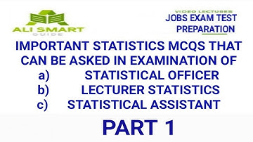 Important statistics mcqs for preparation of pbs statistical assistant uts paper 2022 part 1