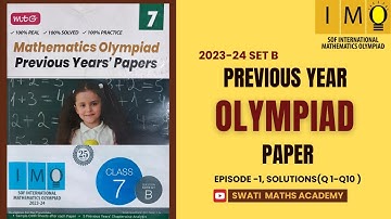 IMO 2023–24 Set B | Class 7 Logical Reasoning Q1–10 Solutions | SOF Olympiad Explained