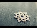 Tatting tutorial #1 - a little snowflake :)