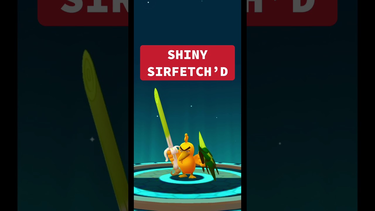 Evolving SHINY GALARIAN FARFETCH'D into Sirfetch in Pokemon Go! #farfe