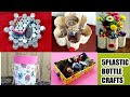 5 PLASTIC BOTTLE CRAFT IDEAS THAT YOU CAN MAKE EASILY AT HOME/ Plastic bottle reuse ideas
